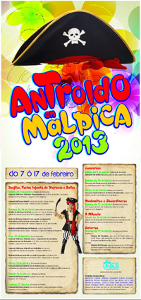 Cartel Antroido en Malpica 2013
